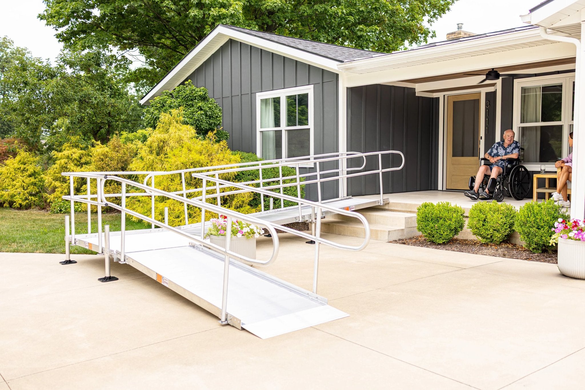 Rampit Modular Aluminum Wheelchair Ramp System - 48" Wide | Bariatric & Power Chair
