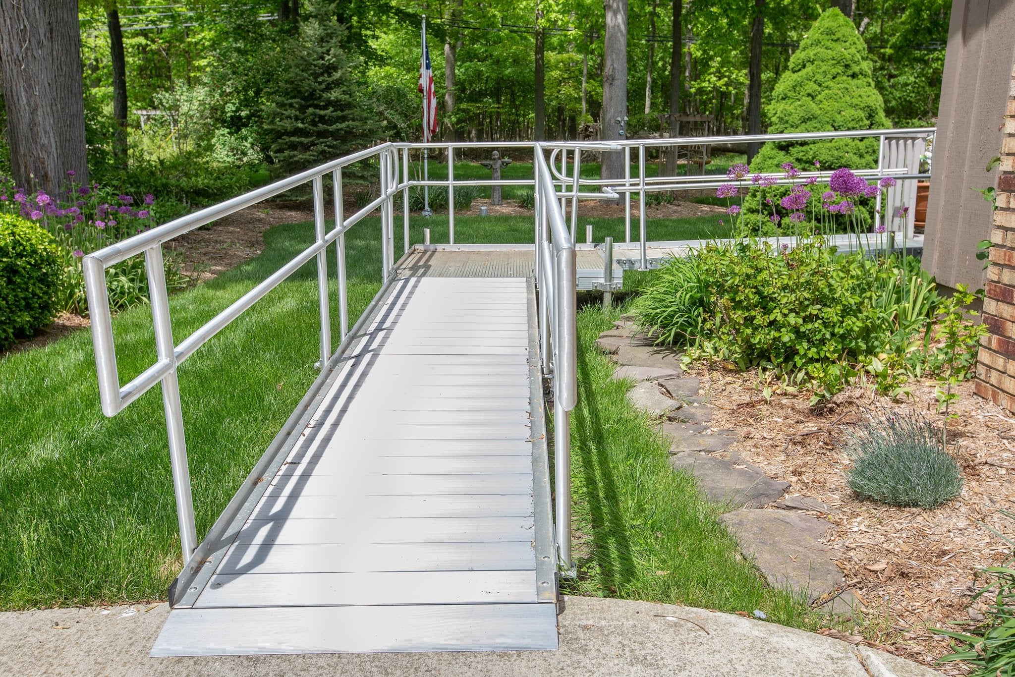 Rampit Modular Aluminum Wheelchair Ramp System - 48" Wide | Bariatric & Power Chair